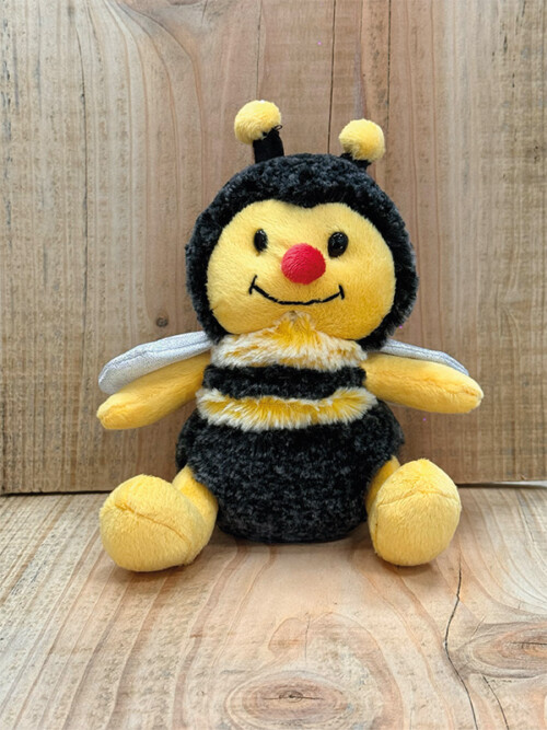 Peluche abeille noir et jaune