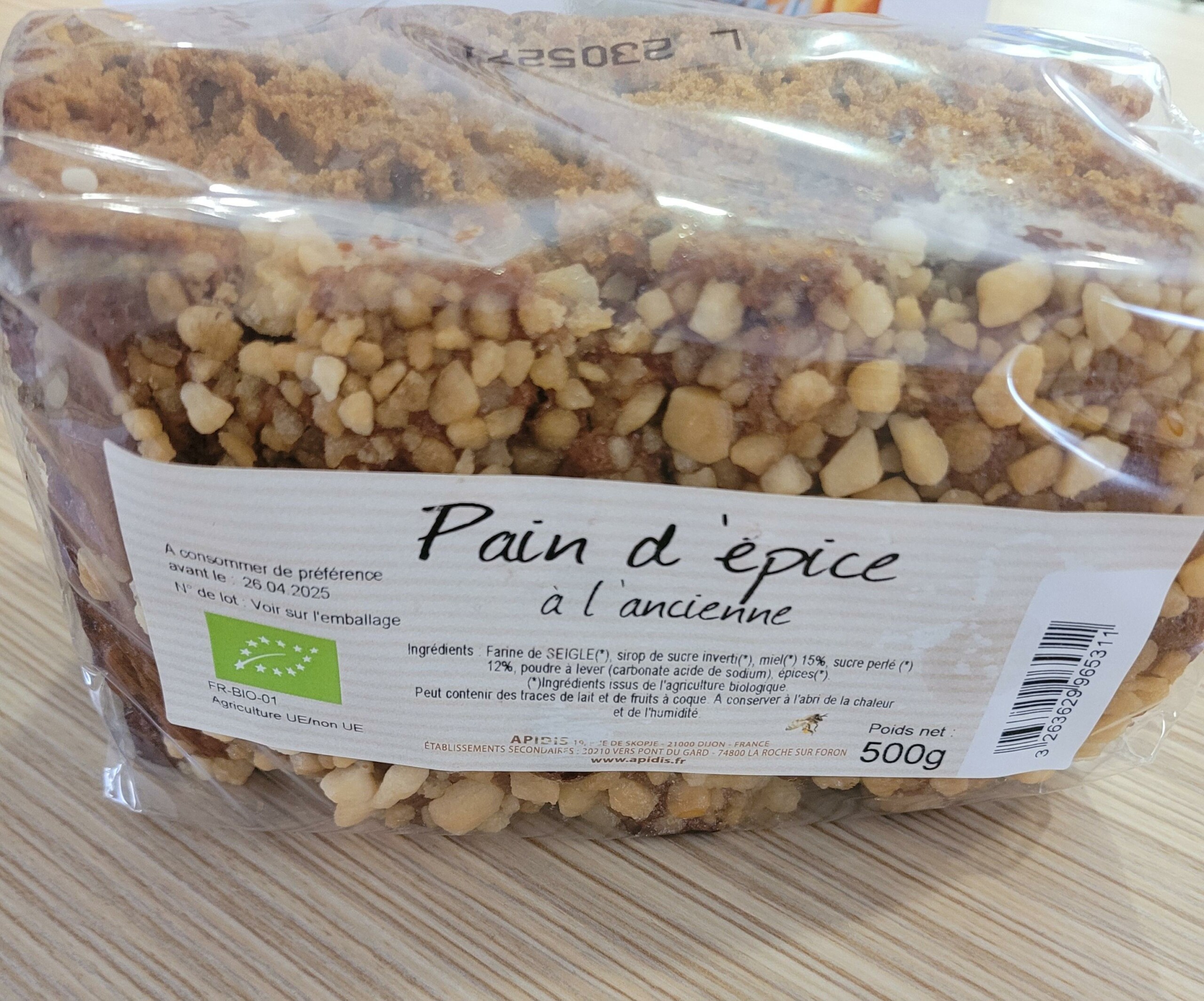 Pain d’épices à l'ancienne Bio