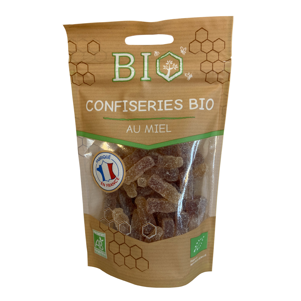 Confiseries BIO au miel goût cola