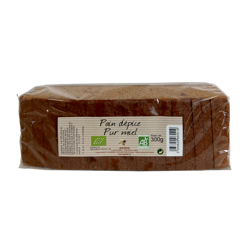 Pain d’épices 55% de miel BIO