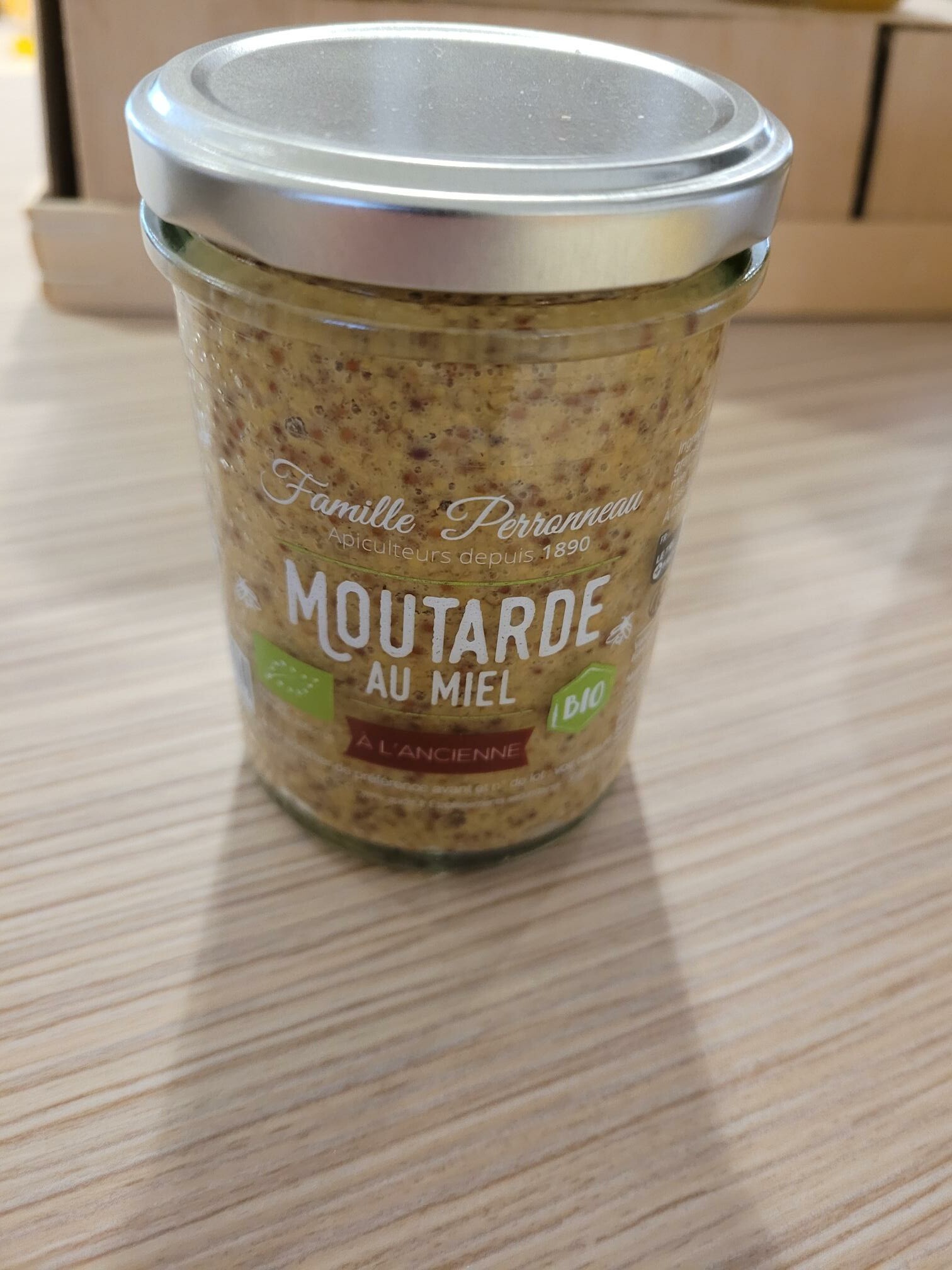 Moutarde au miel à l'ancienne Bio
