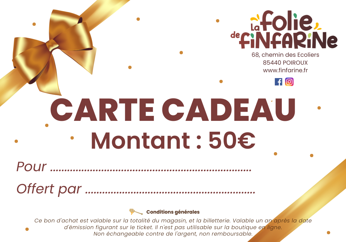 Carte Cadeau 50€