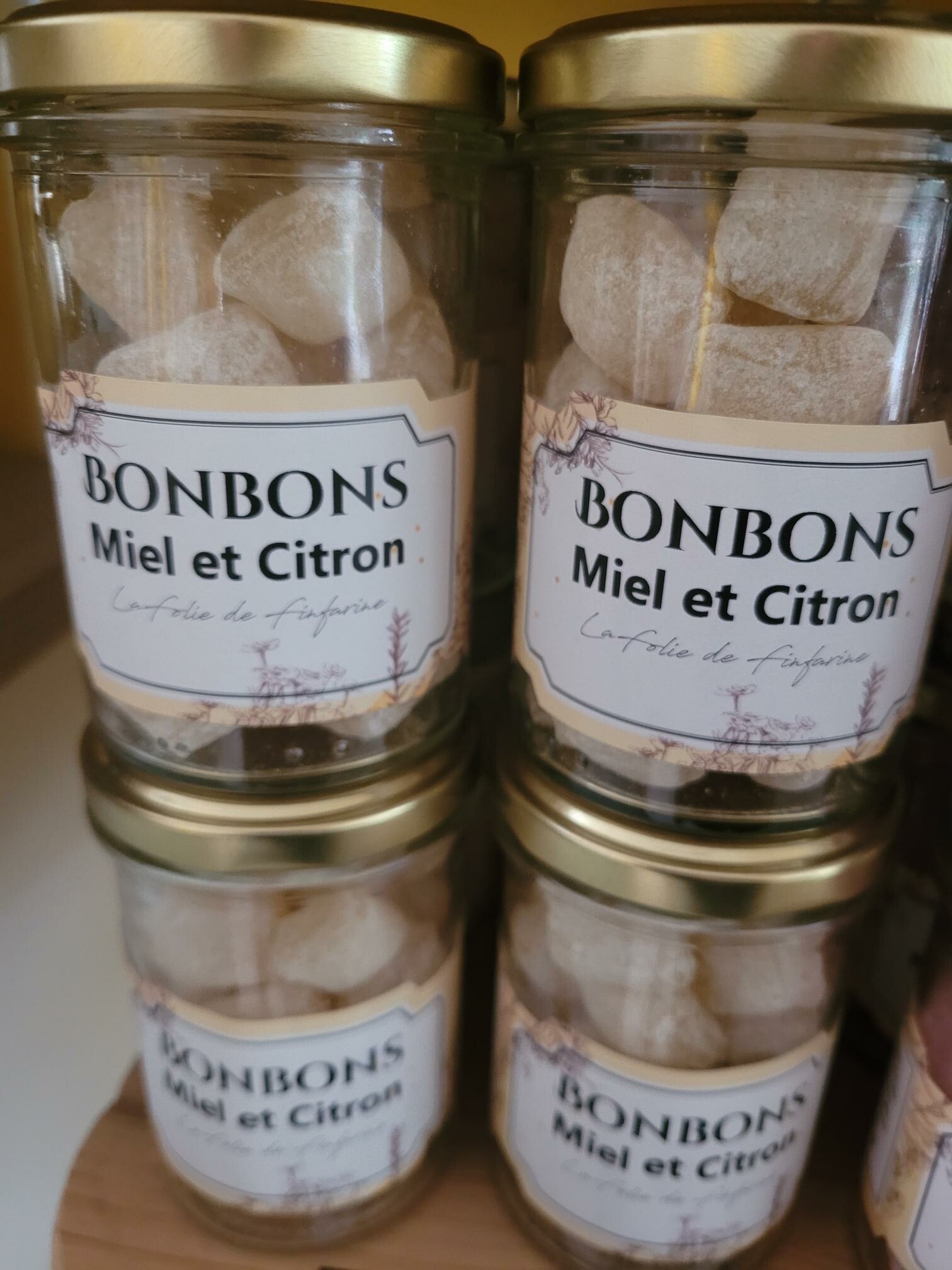 Bonbons miel et citron