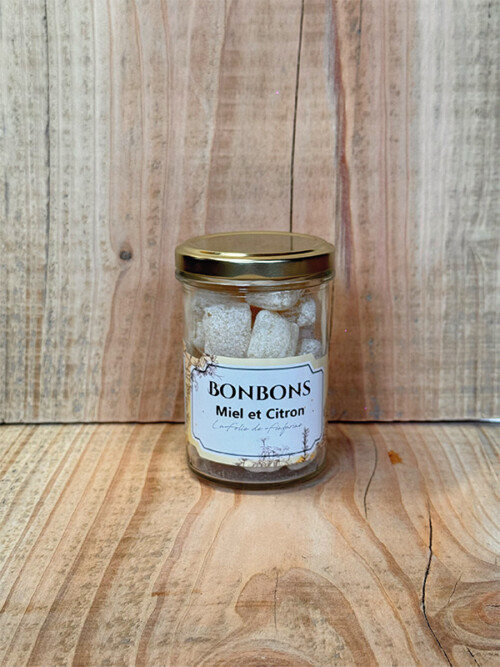 Bonbons miel et citron pot de 150g