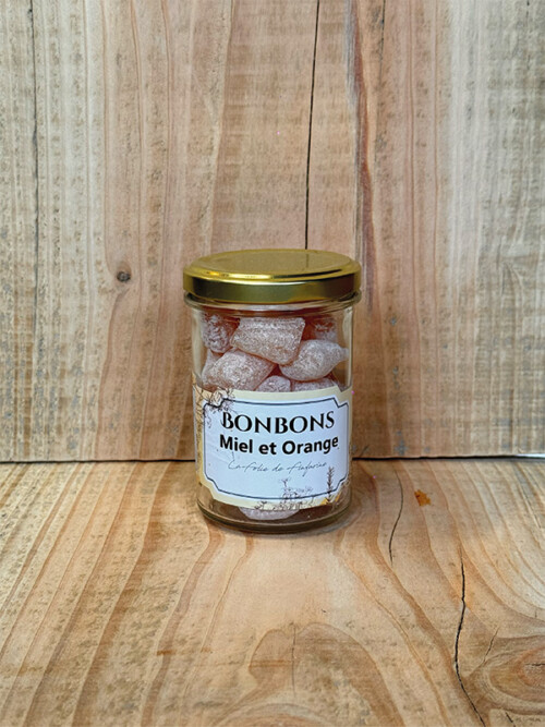 Bonbons miel et orange pot de 150g