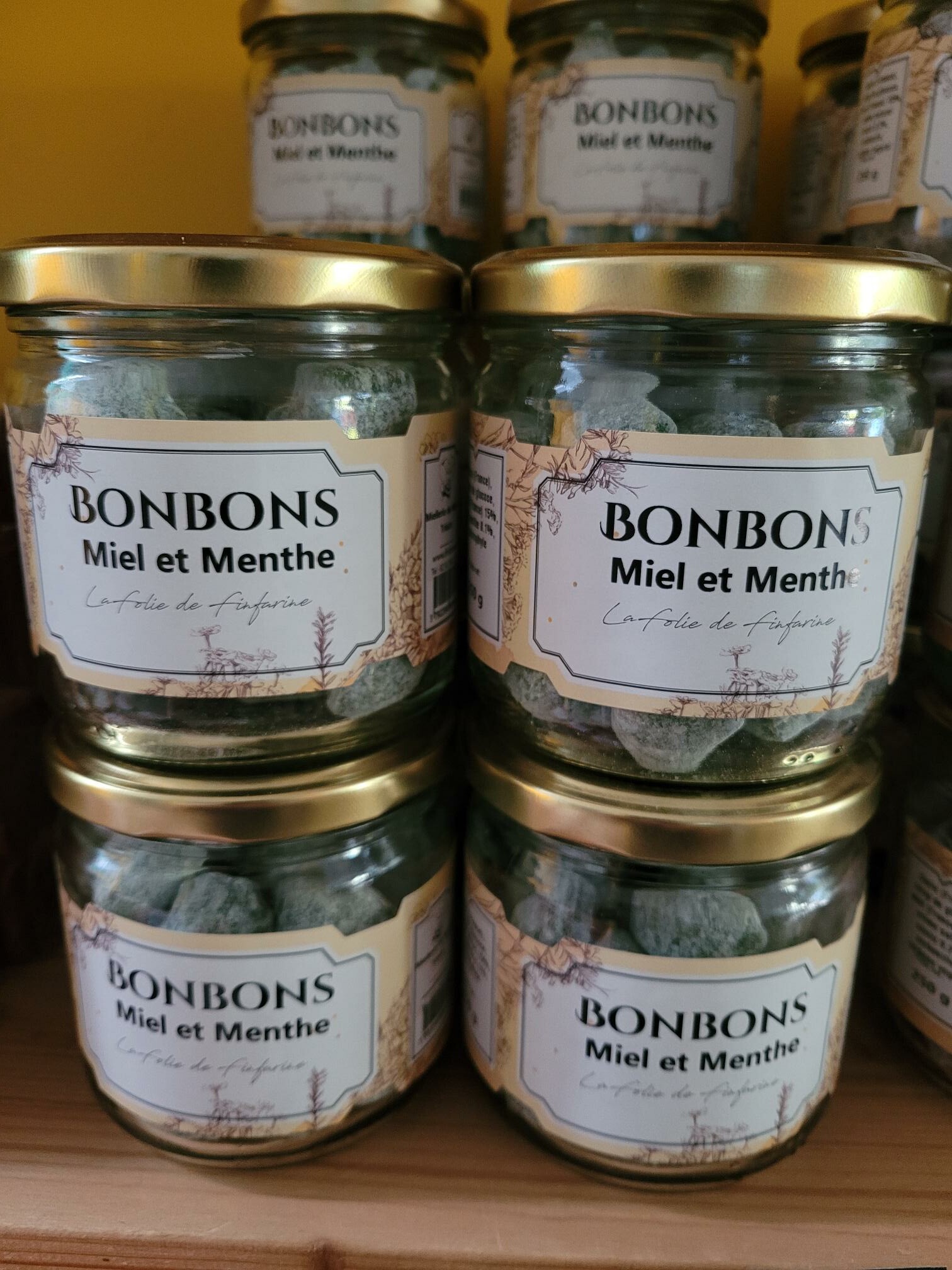 Bonbons miel et menthe