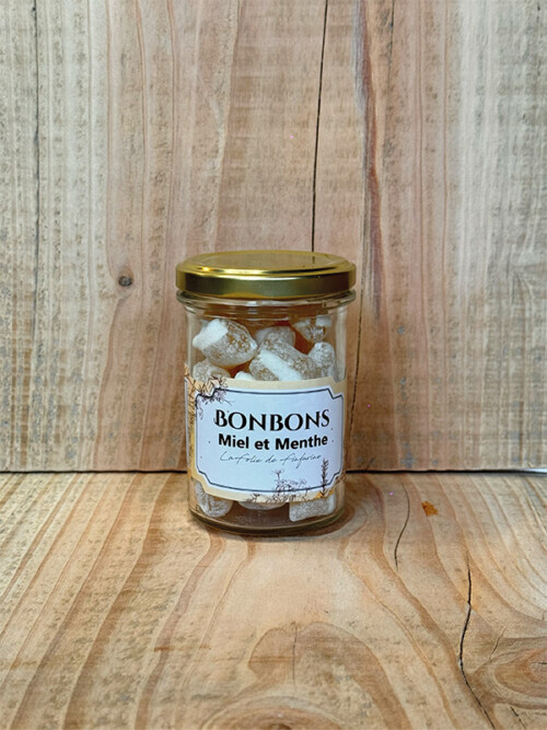 Bonbons miel et menthe pot de 150g
